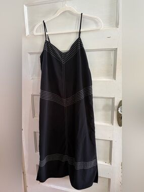 Anthropologie Black Midi Dress